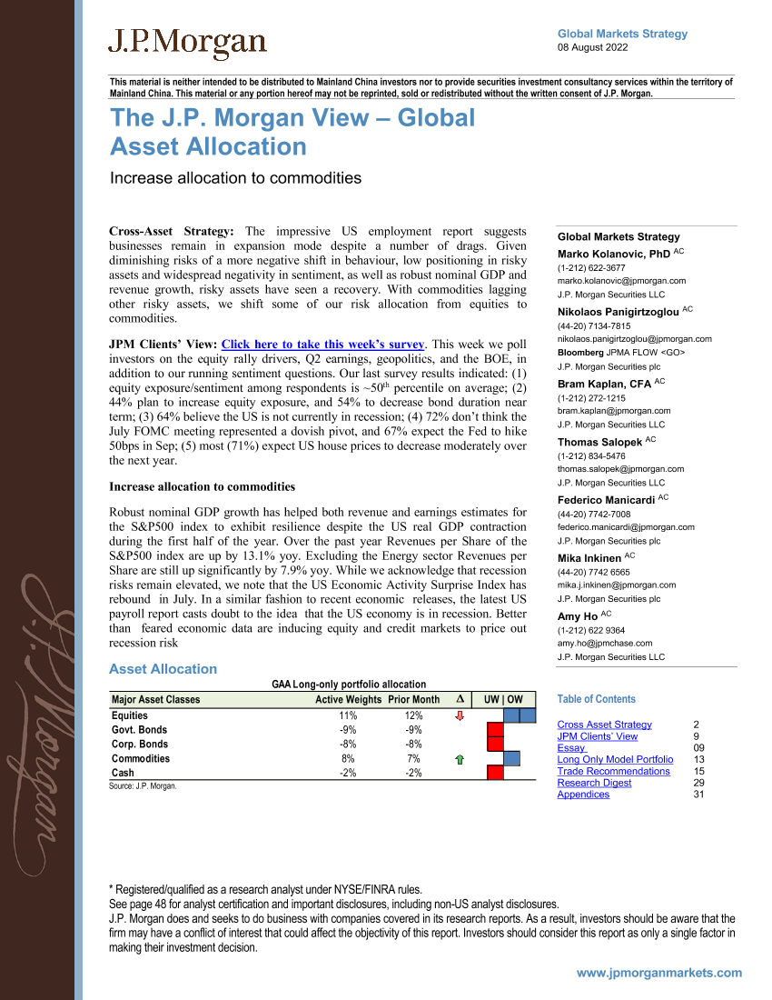 The J.P. Morgan View – Global Asset AllocationThe J.P. Morgan View – Global Asset Allocation_1.png